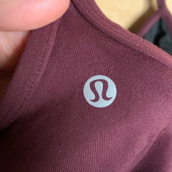 Lululemon size 12 burgundy tank - Picture 3 of 3